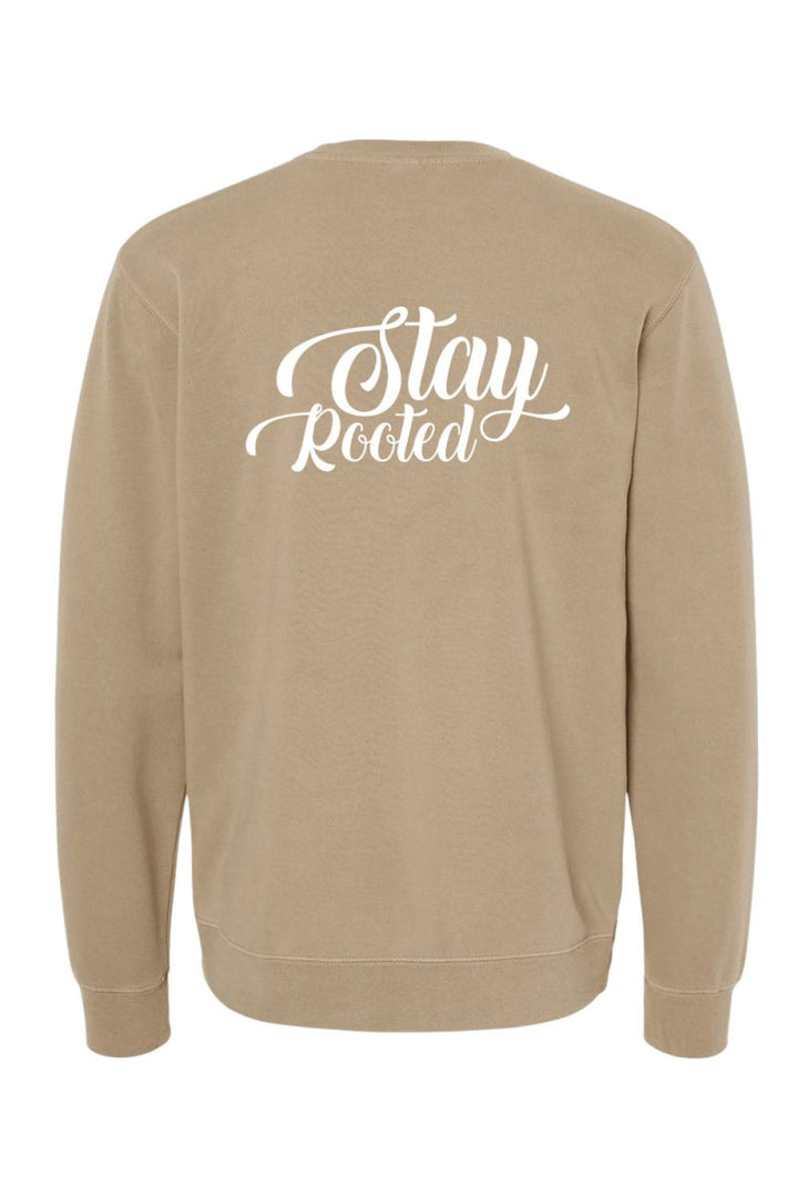 Stay Rooted Unisex Pigment - Dyed Crewneck Sweatshirt - Shepherds Shelf