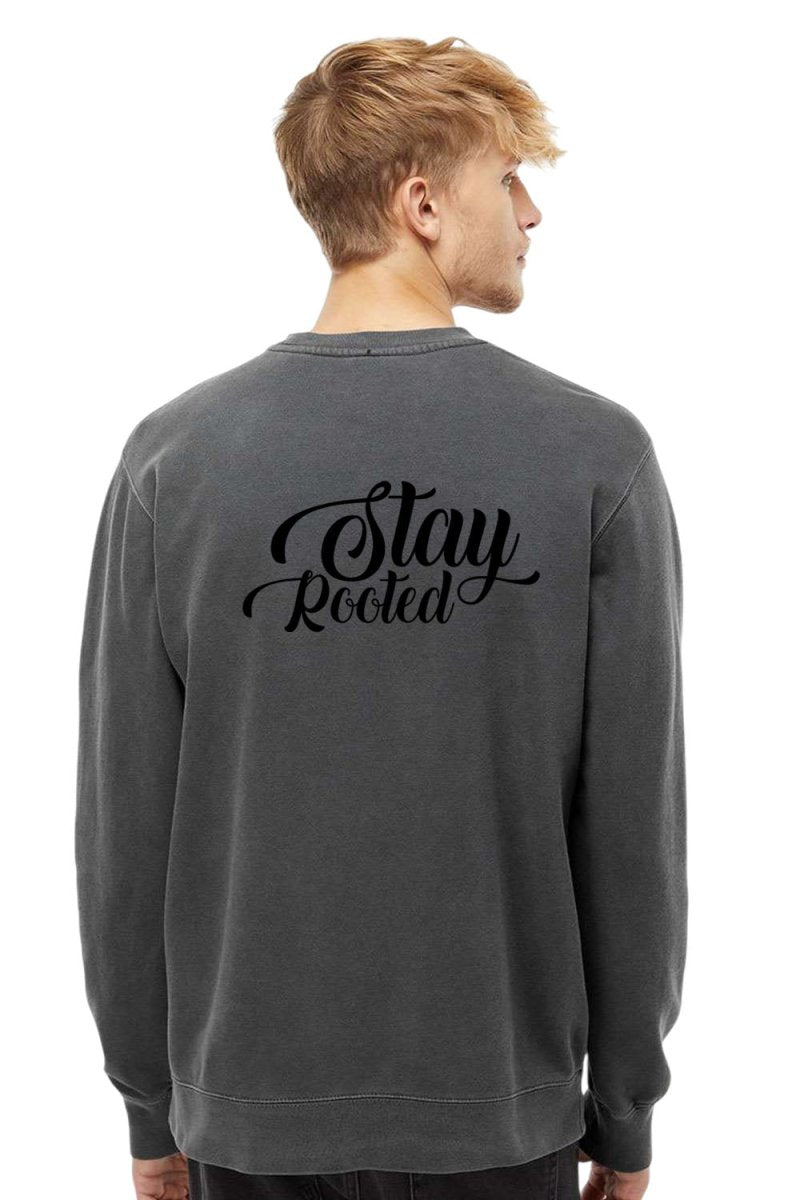 Stay Rooted Unisex Pigment - Dyed Crewneck Sweatshirt - Shepherds Shelf