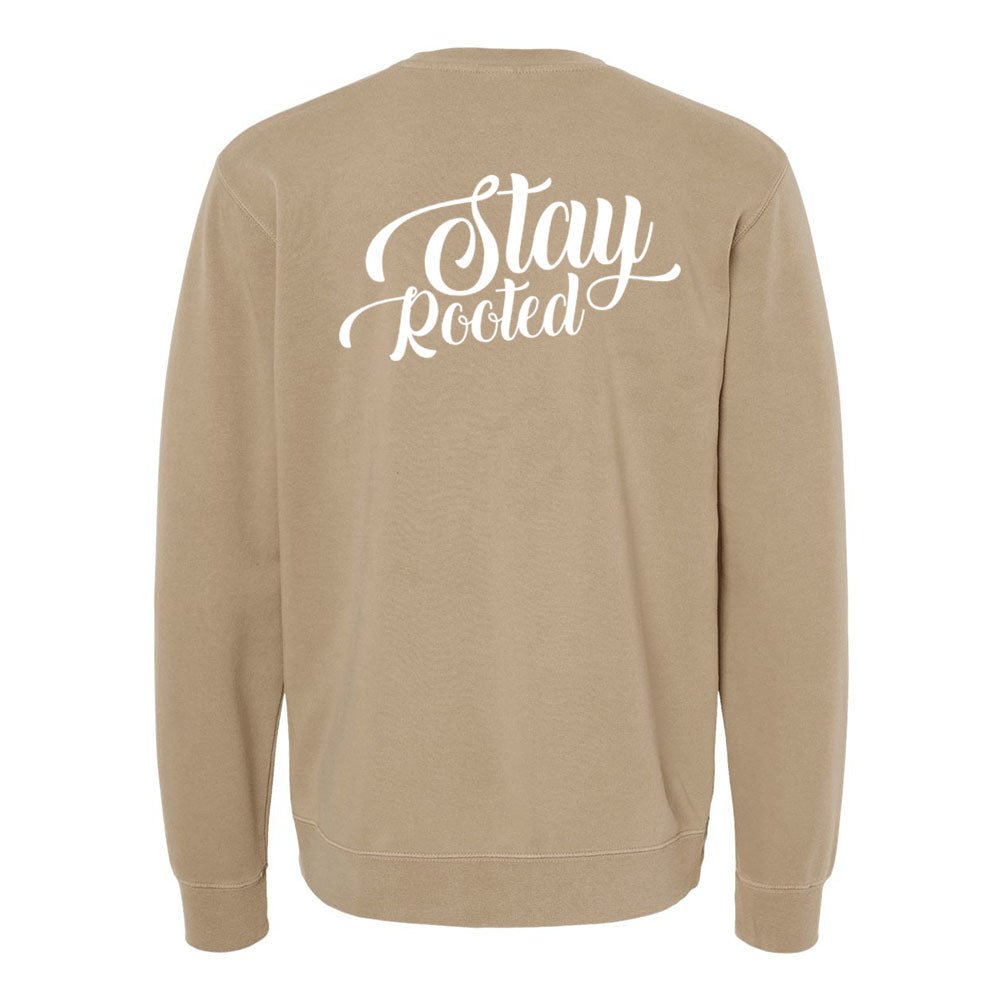 Stay Rooted Unisex Pigment - Dyed Crewneck Sweatshirt - Shepherds Shelf