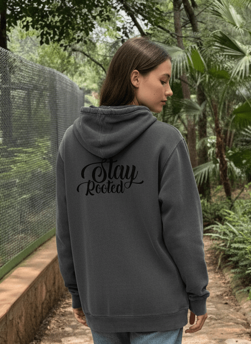 Stay Rooted Unisex Pigment - Dyed Hoodie Sweatshirt - Shepherds Shelf