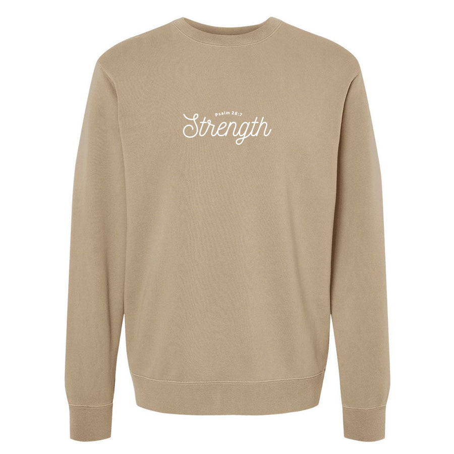 Strength Unisex Pigment - Dyed Crewneck Sweatshirt - Shepherds Shelf