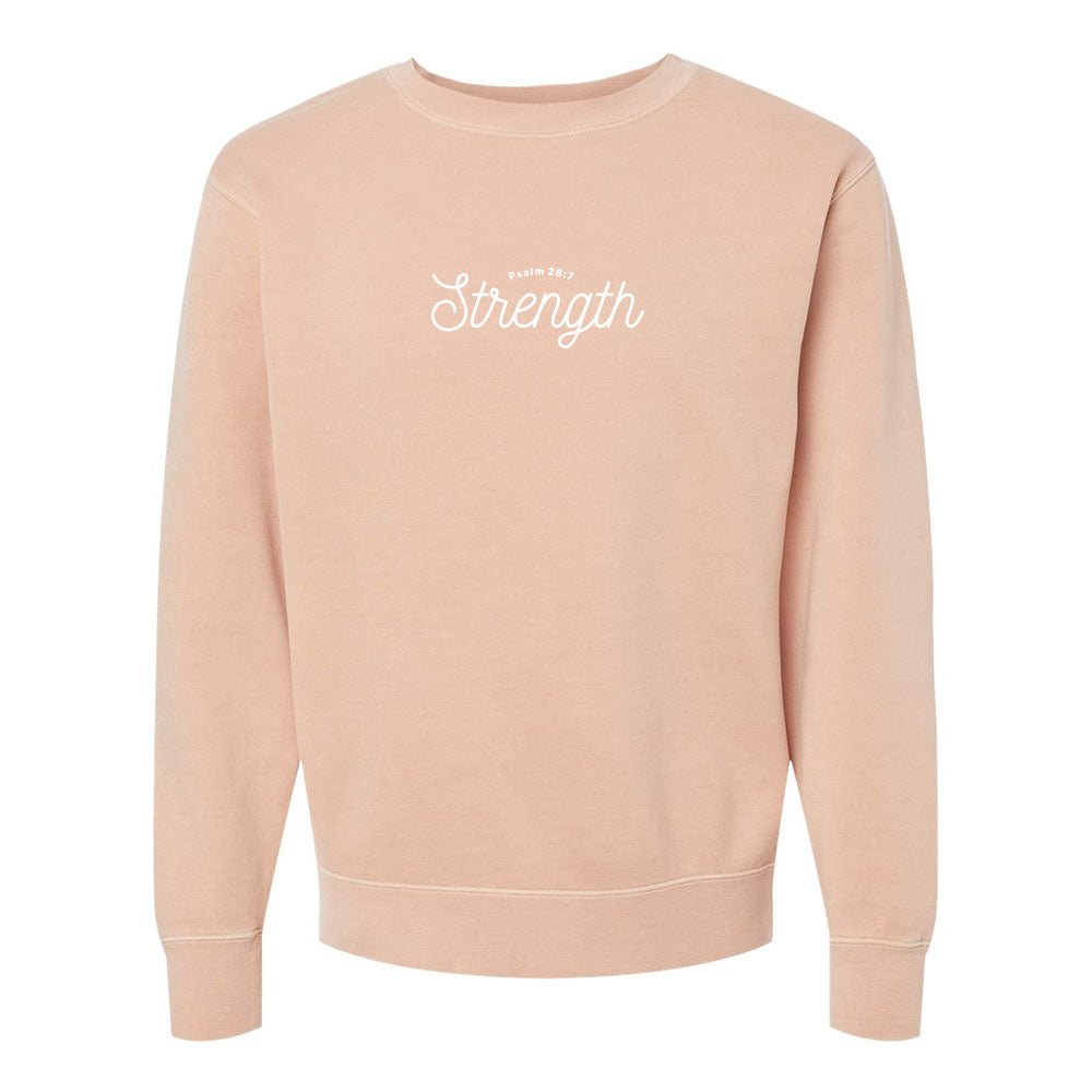 Strength Unisex Pigment - Dyed Crewneck Sweatshirt - Shepherds Shelf
