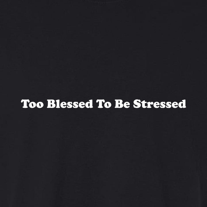 Too Blessed To Be Stressed Unisex Garment - Dyed Tee - Shepherds Shelf