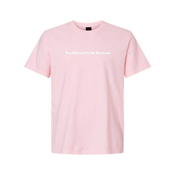 Too Blessed To Be Stressed Unisex Garment - Dyed Tee - Shepherds Shelf