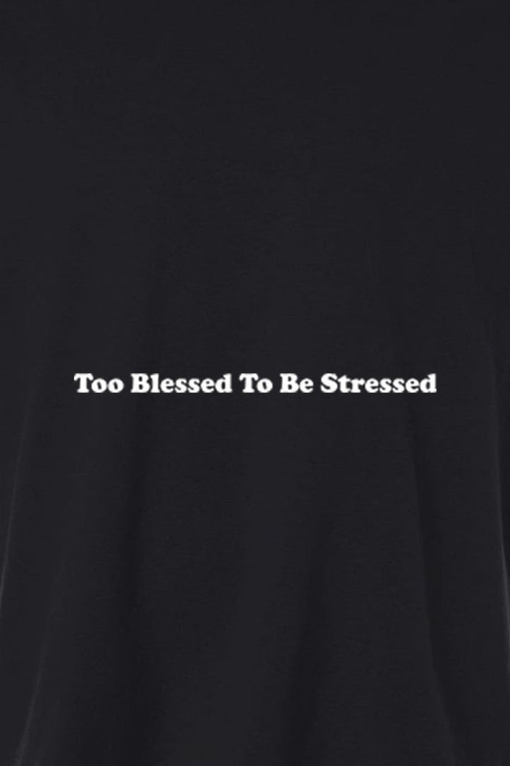Too Blessed To Be Stressed Unisex Garment - Dyed Tee - Shepherds Shelf