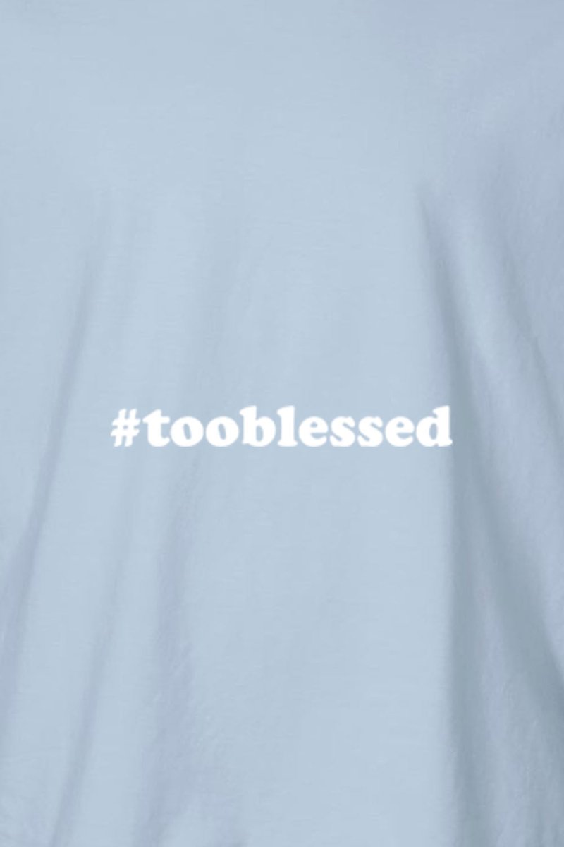 Too Blessed Unisex Garment - Dyed Tee - Shepherds Shelf
