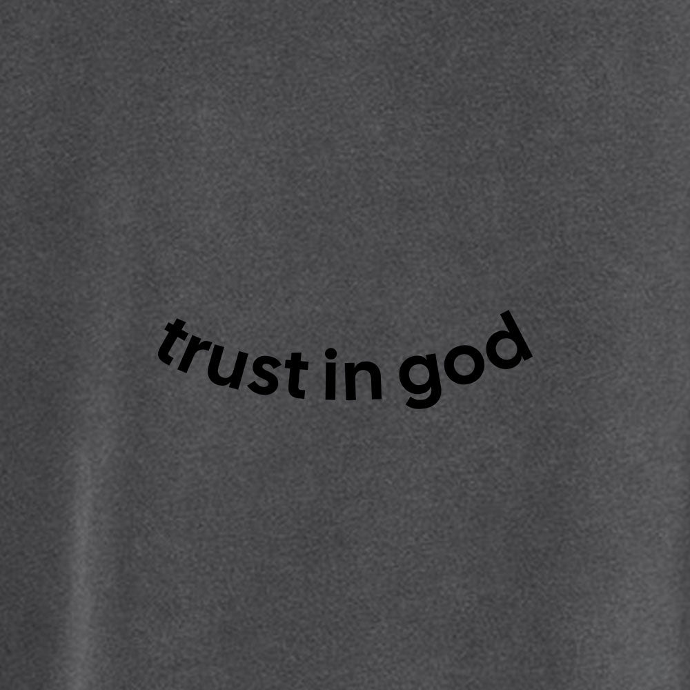 Trust in God Unisex Pigment - Dyed Hoodie Sweatshirt - Shepherds Shelf