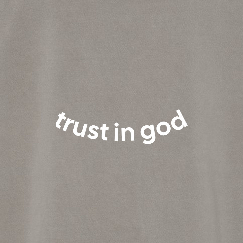 Trust in God Unisex Pigment - Dyed Hoodie Sweatshirt - Shepherds Shelf