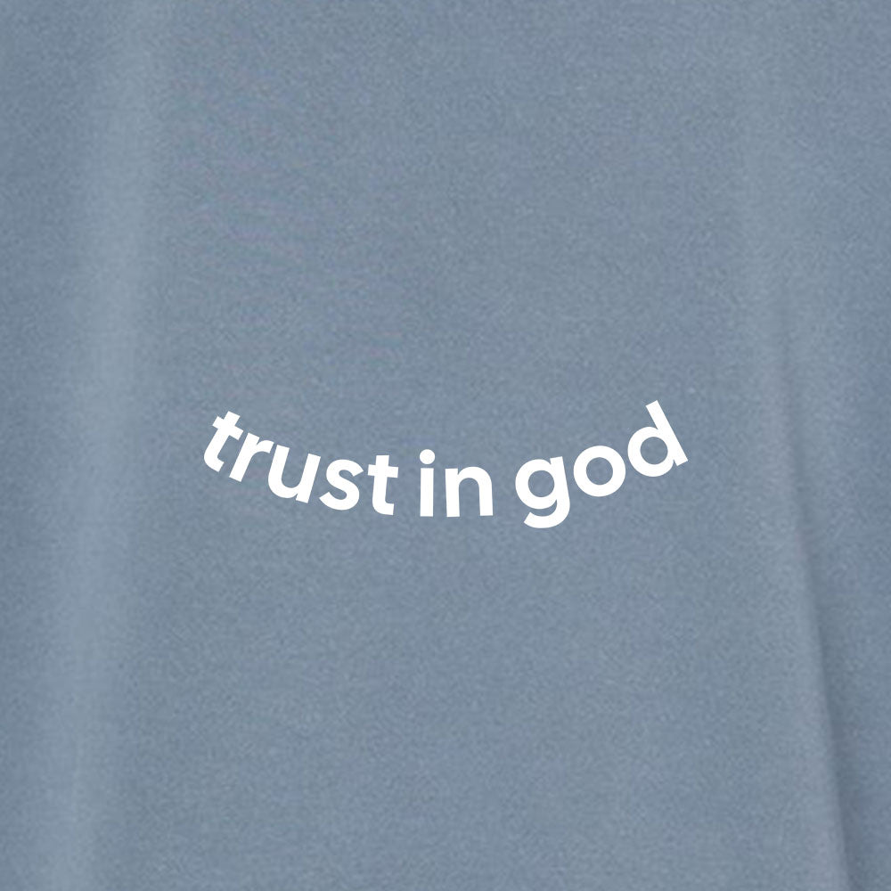 Trust in God Unisex Pigment - Dyed Hoodie Sweatshirt - Shepherds Shelf