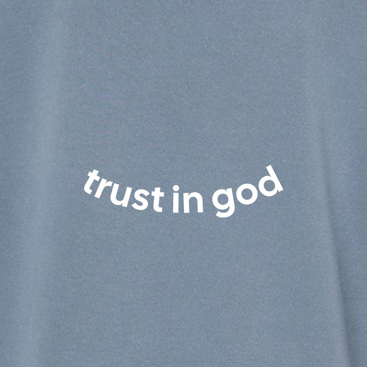 Trust in God Unisex Pigment - Dyed Hoodie Sweatshirt - Shepherds Shelf