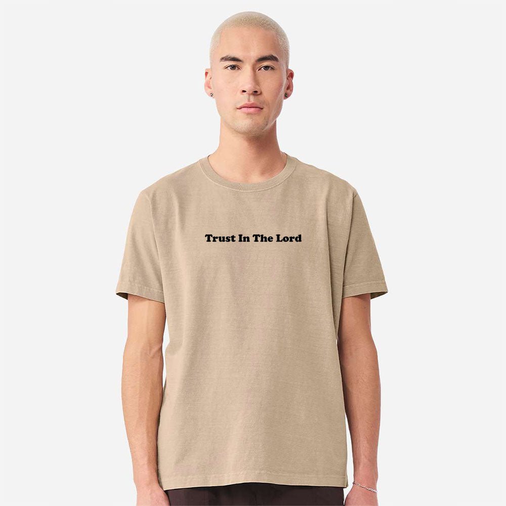 Trust In the Lord Unisex Garment - Dyed Tee - Shepherds Shelf