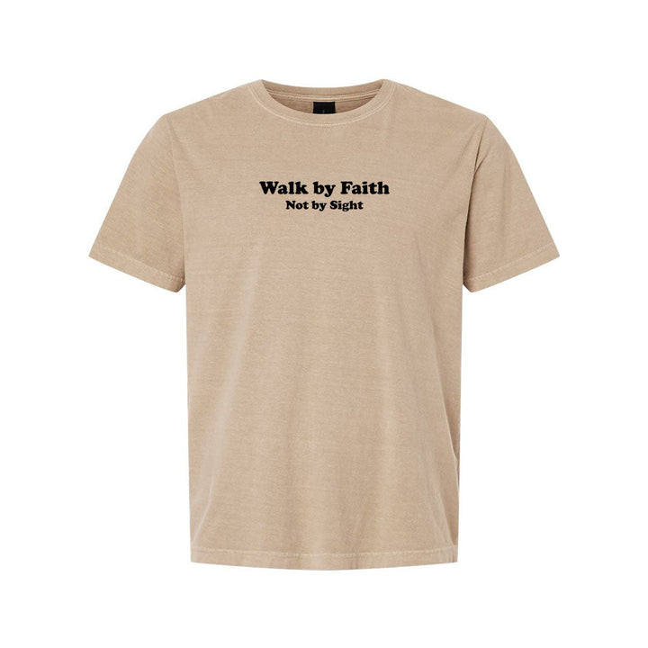 Walk by Faith Not By Sight Unisex Garment - Dyed Tee - Shepherds Shelf