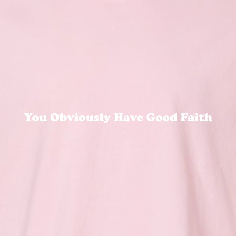 You Obviously Have Good Faith Unisex Garment - Dyed Tee - Shepherds Shelf