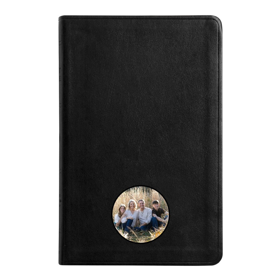 Your Color Photo Custom ESV Black Standard Size Thinline Holy Bible Large Print - Shepherds Shelf