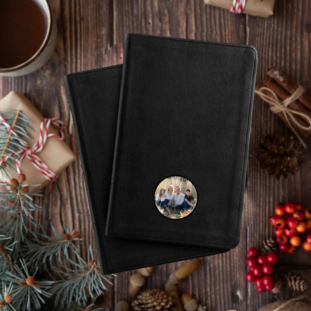 Your Color Photo Custom ESV Black Standard Size Thinline Holy Bible Large Print - Shepherds Shelf
