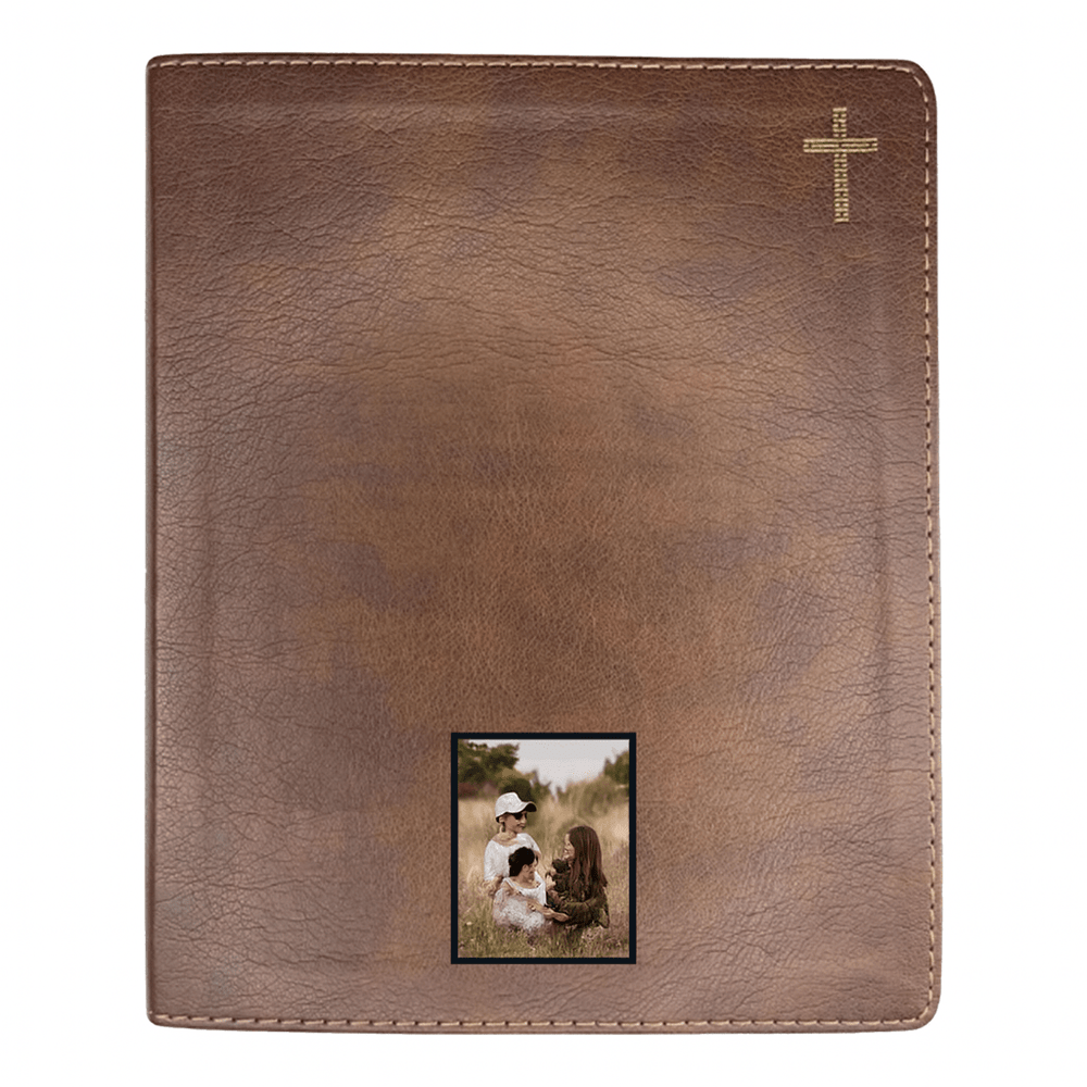 Your Color Photo Custom NIV Brown Standard Size Journaling Holy Bible Medium Print