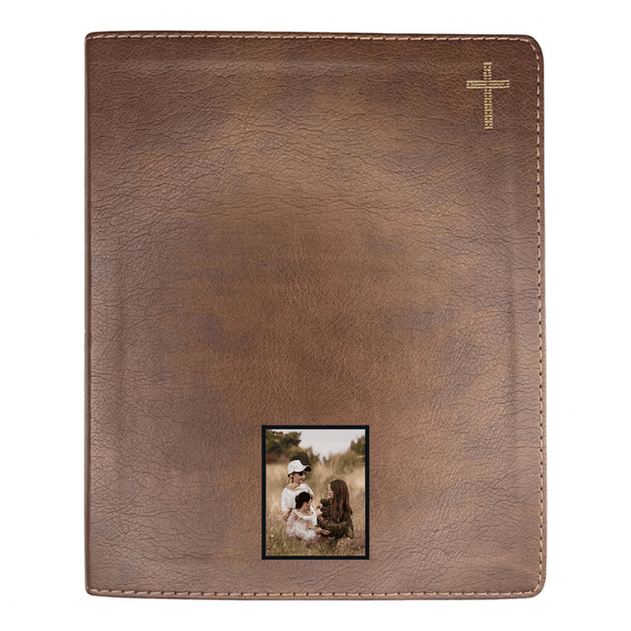 Your Color Photo Custom NIV Brown Standard Size Journaling Holy Bible Medium Print