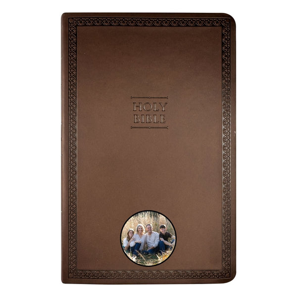 Your Color Photo Custom NIV Brown Standard Size Thinline Holy Bible Small Print