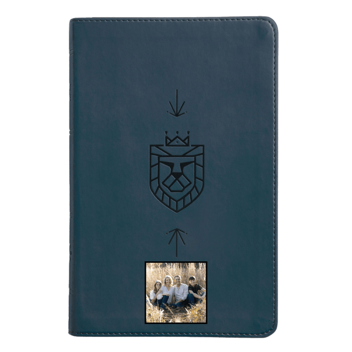Your Color Photo ESV Blue Compact Size Kids Holy Bible Large Print