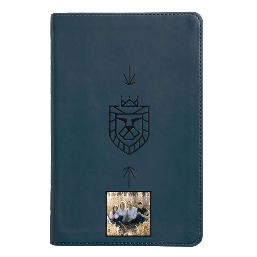 Your Color Photo ESV Blue Compact Size Kids Holy Bible Large Print - Shepherds Shelf