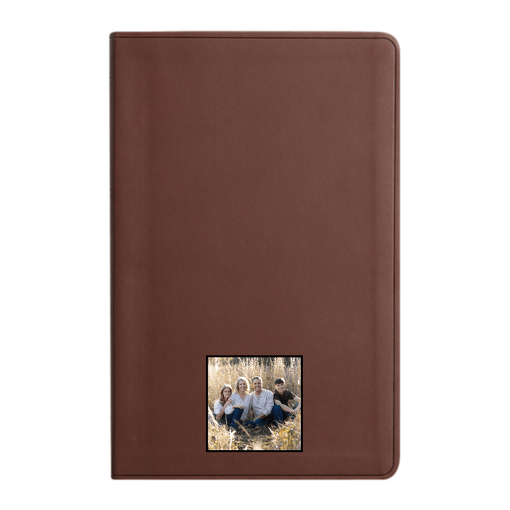 Your Color Photo ESV Brown Standard Size Holy Bible Large Print - Shepherds Shelf