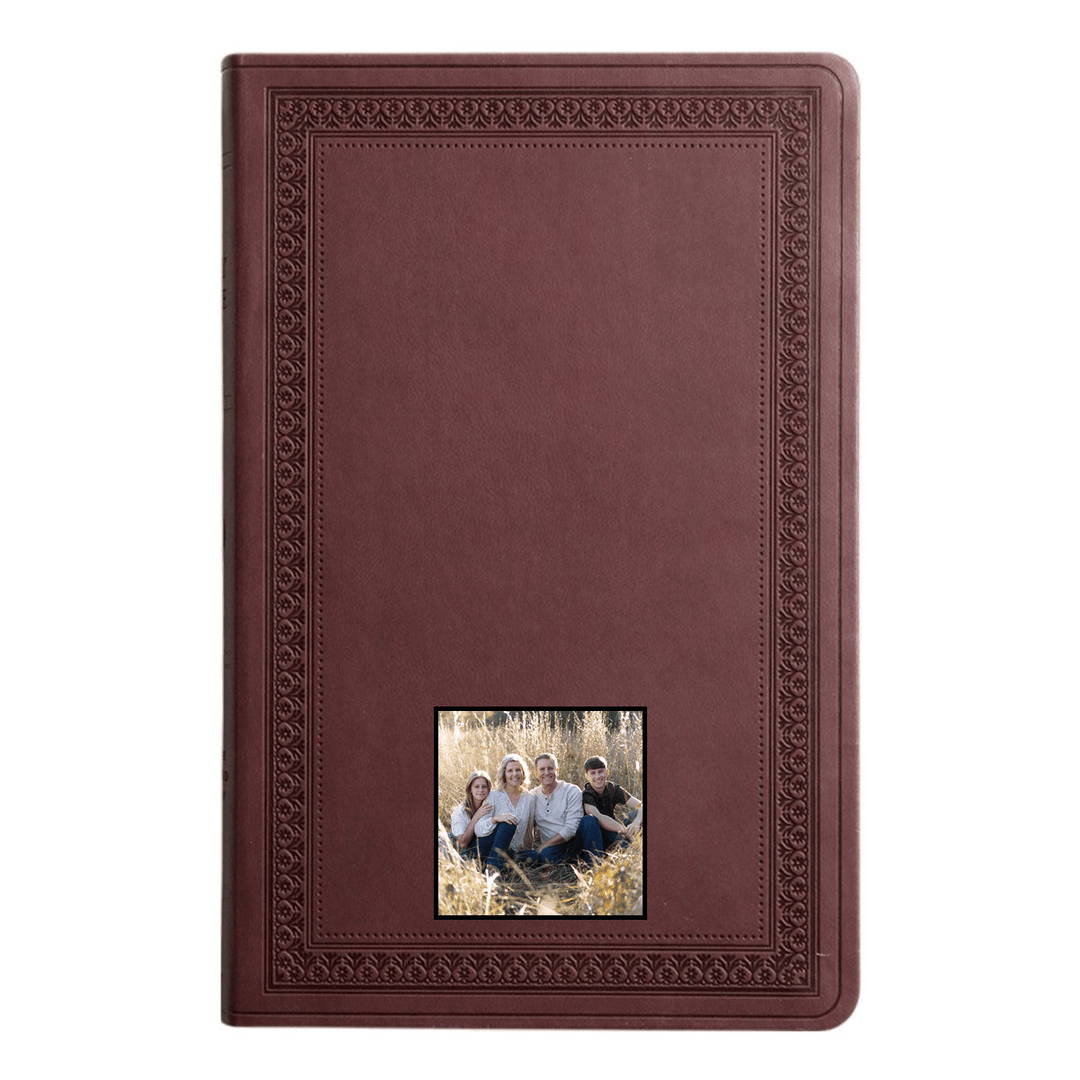 Your Color Photo ESV Purple Plum Standard Size Size Holy Bible Large Print - Shepherds Shelf