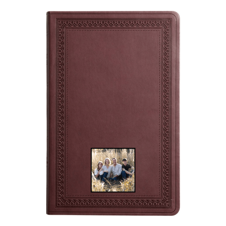 Your Color Photo ESV Purple Plum Standard Size Size Holy Bible Large Print - Shepherds Shelf