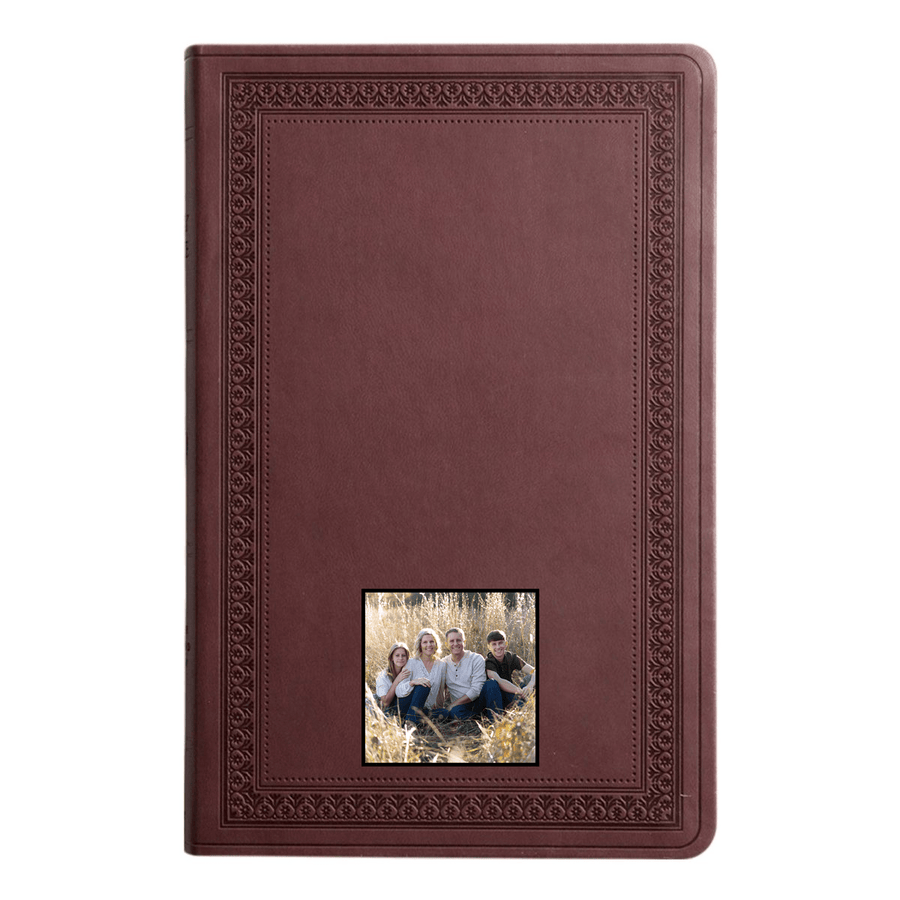 Your Color Photo ESV Purple Plum Standard Size Size Holy Bible Large Print - Shepherds Shelf