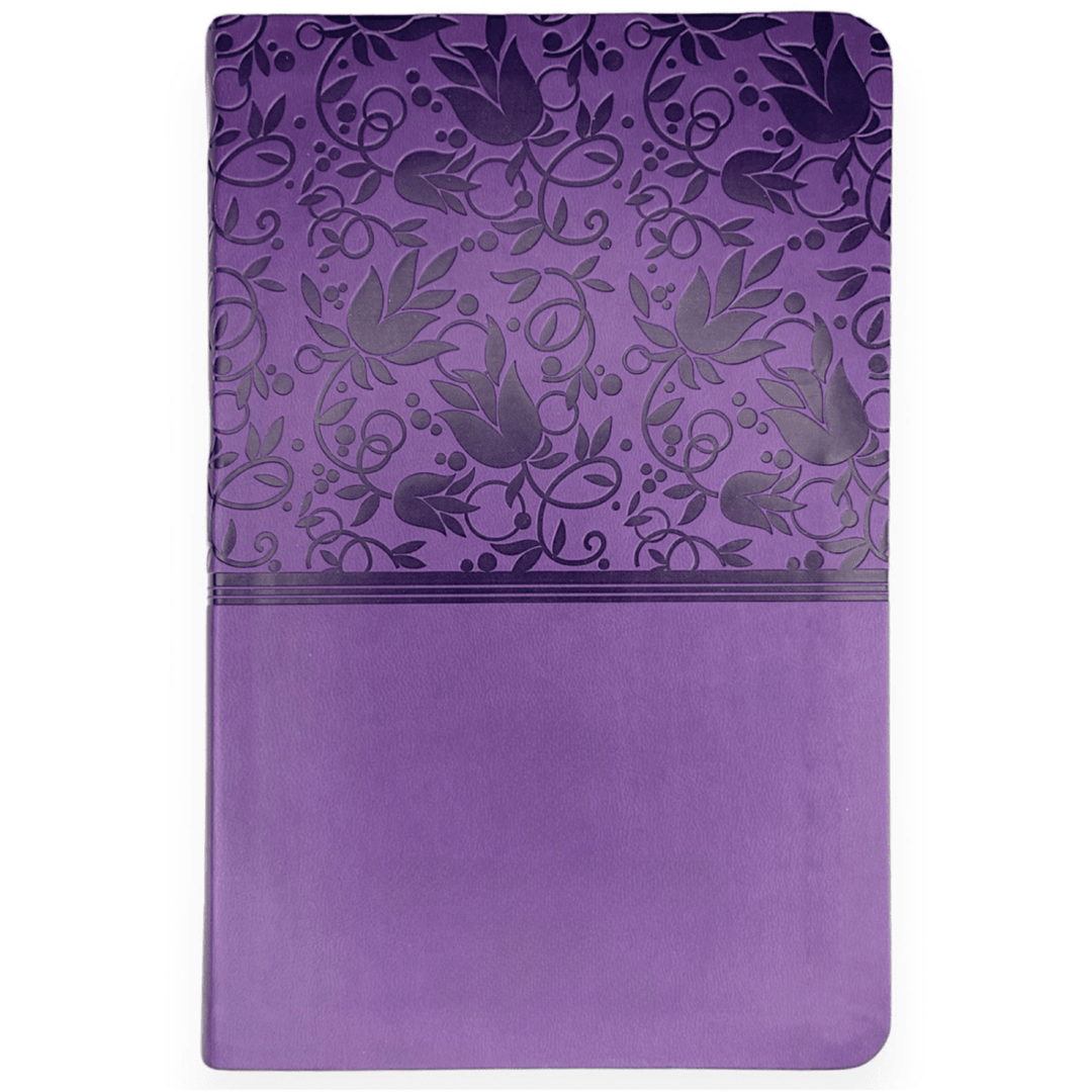 Your Color Photo KJV Purple Standard Size Holy Bible Large Print with Index Tabs - Shepherds Shelf