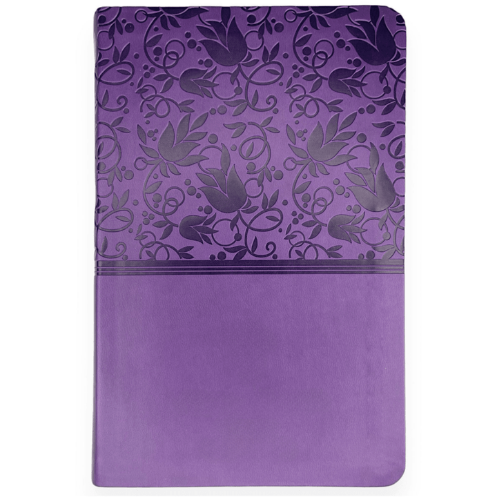 Your Color Photo KJV Purple Standard Size Holy Bible Large Print with Index Tabs - Shepherds Shelf