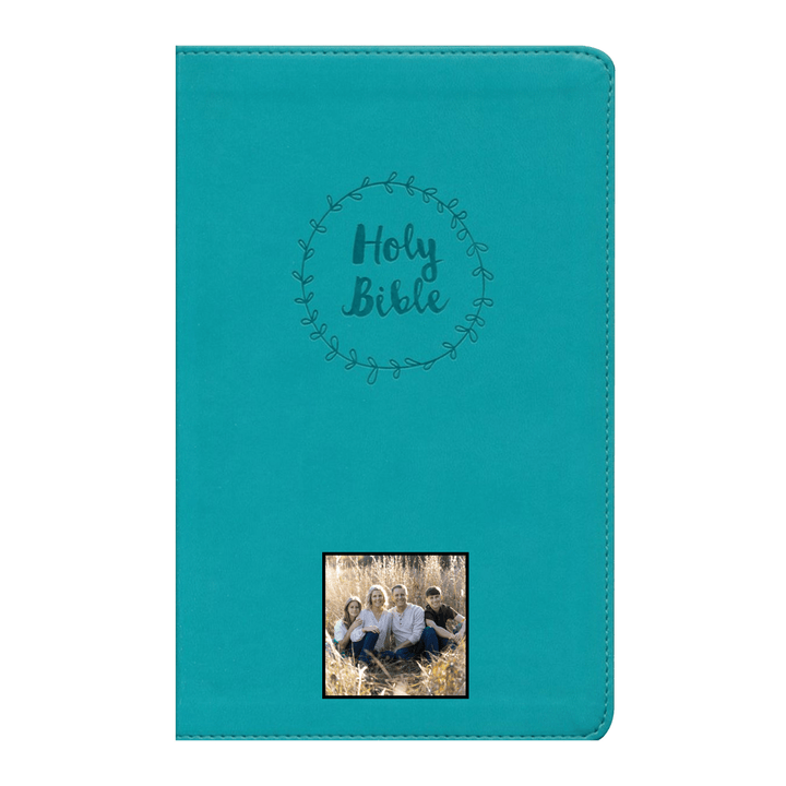 Your Color Photo NIV Teal Standard SIze Thinline Holy Bible Medium Print - Shepherds Shelf