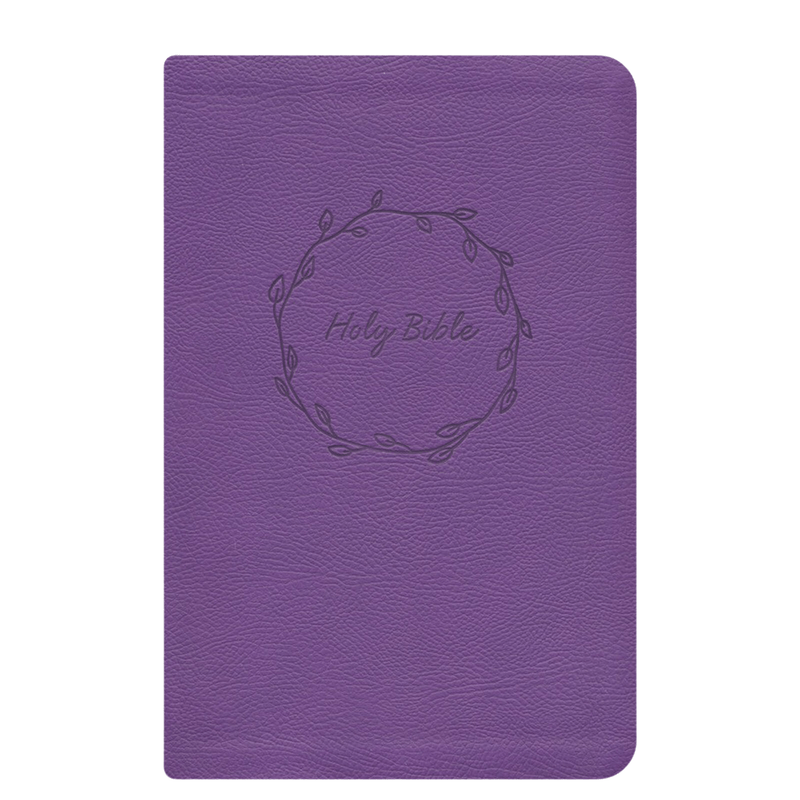 NKJV Purple Study Size Thinline Holy Bible Large Print