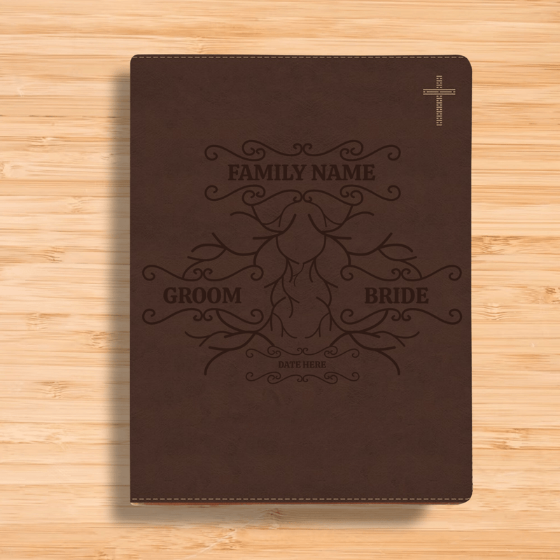 NIV Brown Standard Size Journaling Holy Bible Medium Print | Roots 1