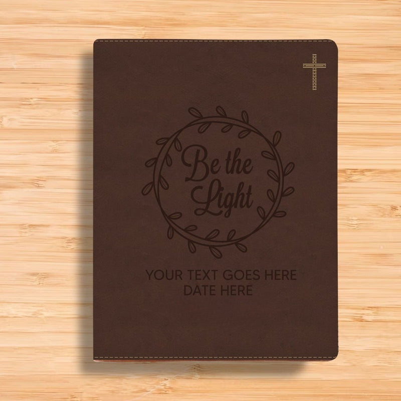 Personalized NIV Journaling Bible With Be the Light Full Cover | Shepherds Shelf