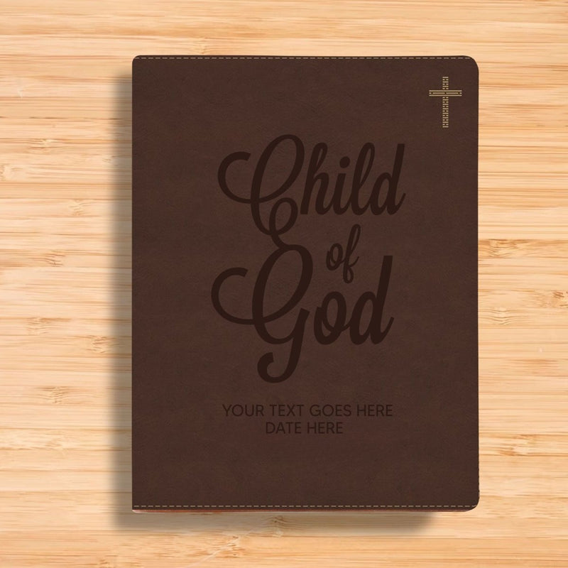 NIV Brown Standard Size Journaling Holy Bible Medium Print | Child of God