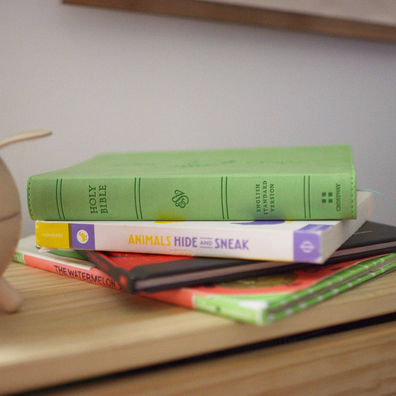 ESV Green Compact Size Kids Holy Bible Small Print