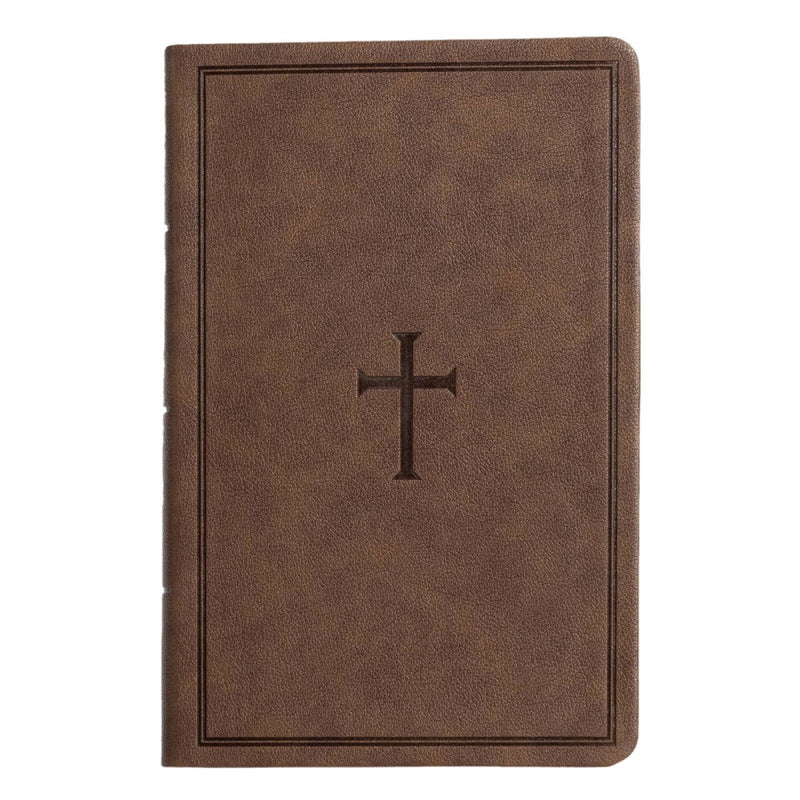 CSB Brown Standard Size Holy Bible Large Print with Index Tabs