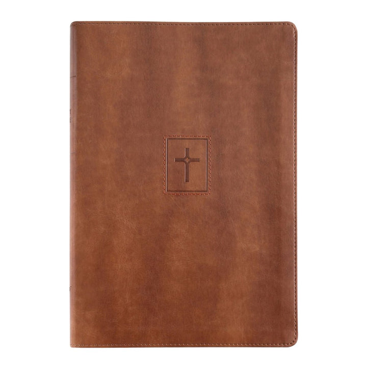 Personalized Brown Thinline Large Print NIV Bible | Shepherds Shelf