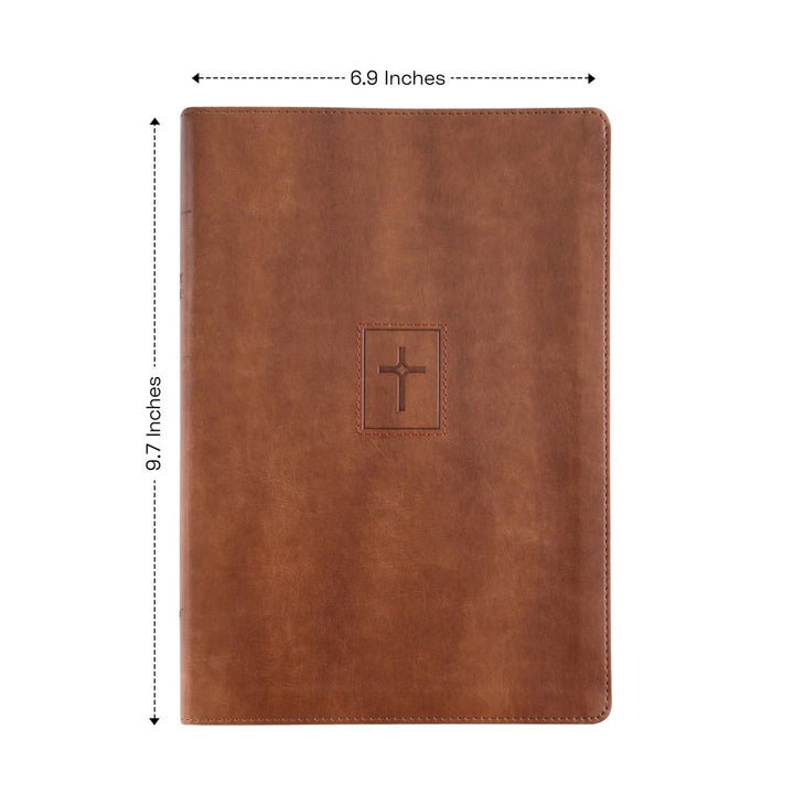 Personalized Brown Thinline Large Print NIV Bible | Shepherds Shelf