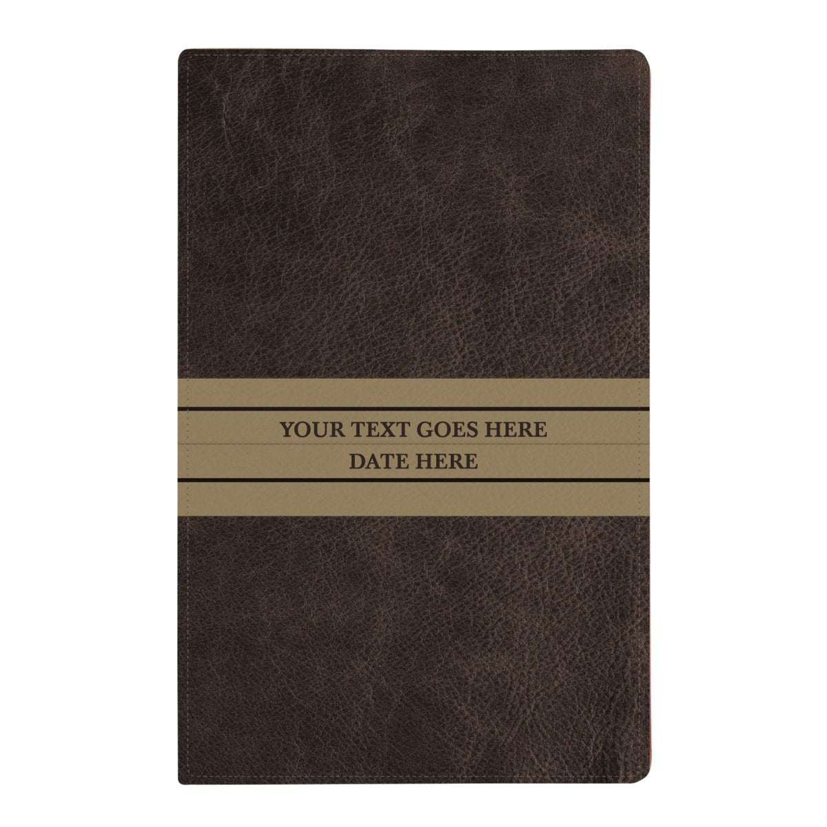 NIV Striped Brown Standard Size Holy Bible Large Print
