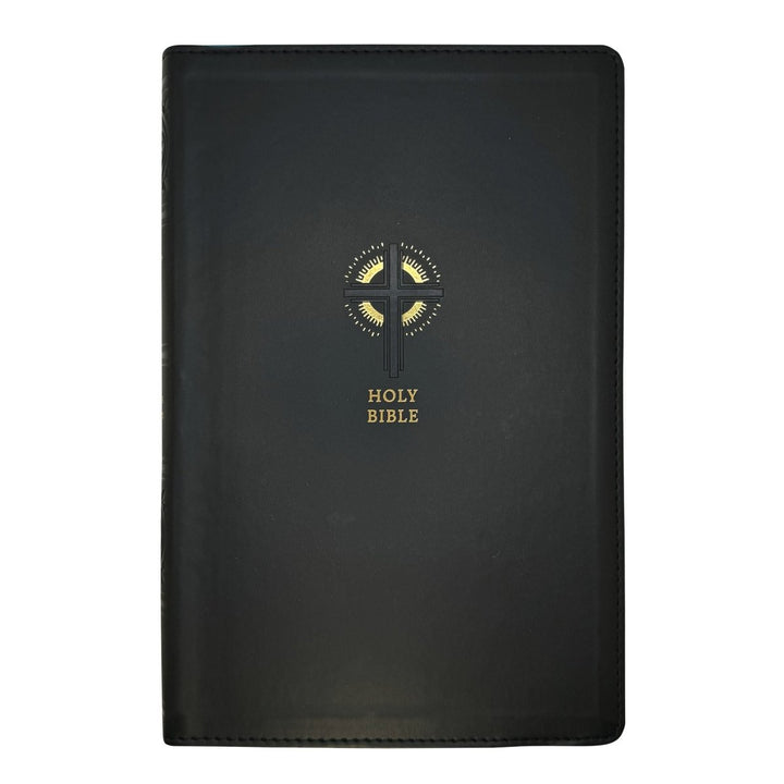 Personalized NRSV Sacraments of Initiation Edition Bible Faux Leather Medium Print Size Black | Shepherds Shelf