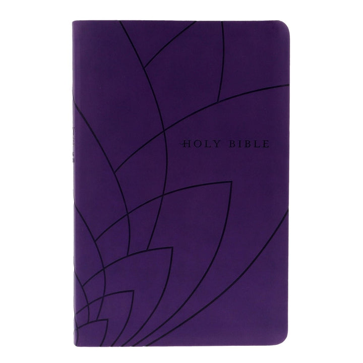 NLT Dark Purple Standard Size Holy Bible Small Print | Petal