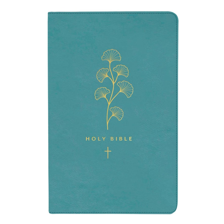 Personalized Small Print Size with Gold Floral Design NLT Bible | Shepherds Shelf