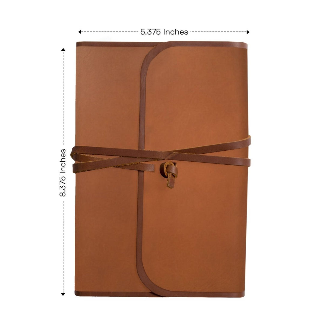 Personalized ESV Thinline Bible Natural Leather Medium Print Size with Flap and Strap | Shepherds Shelf