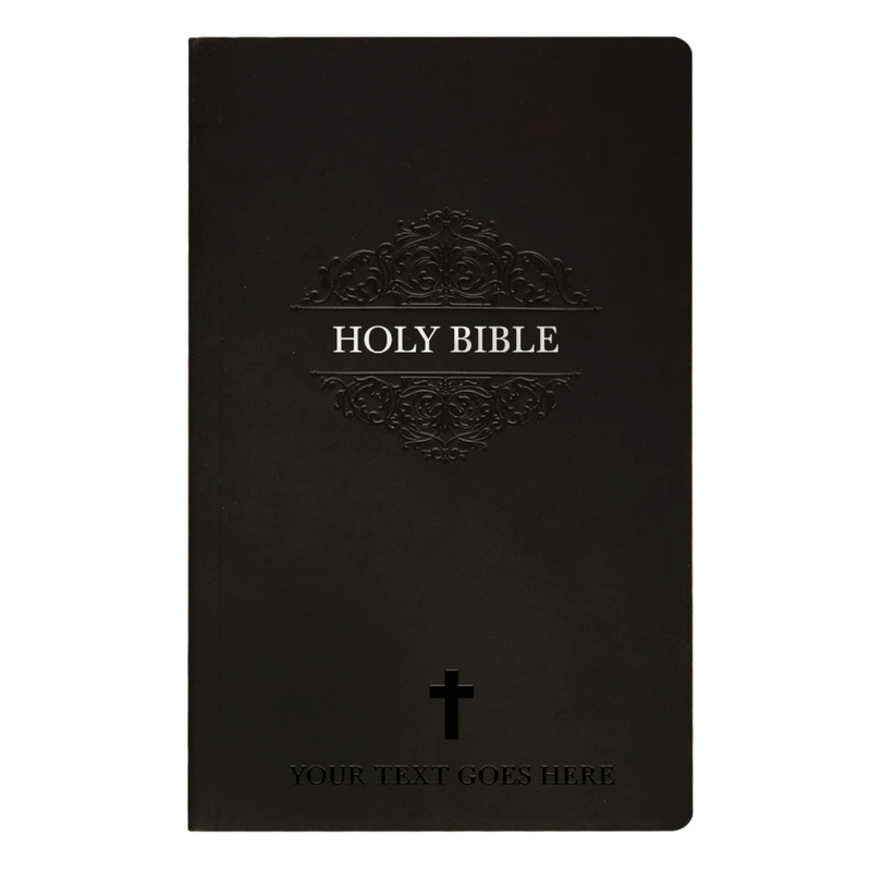 NIV Black Standard Size Soft Touch Holy Bible Small Print