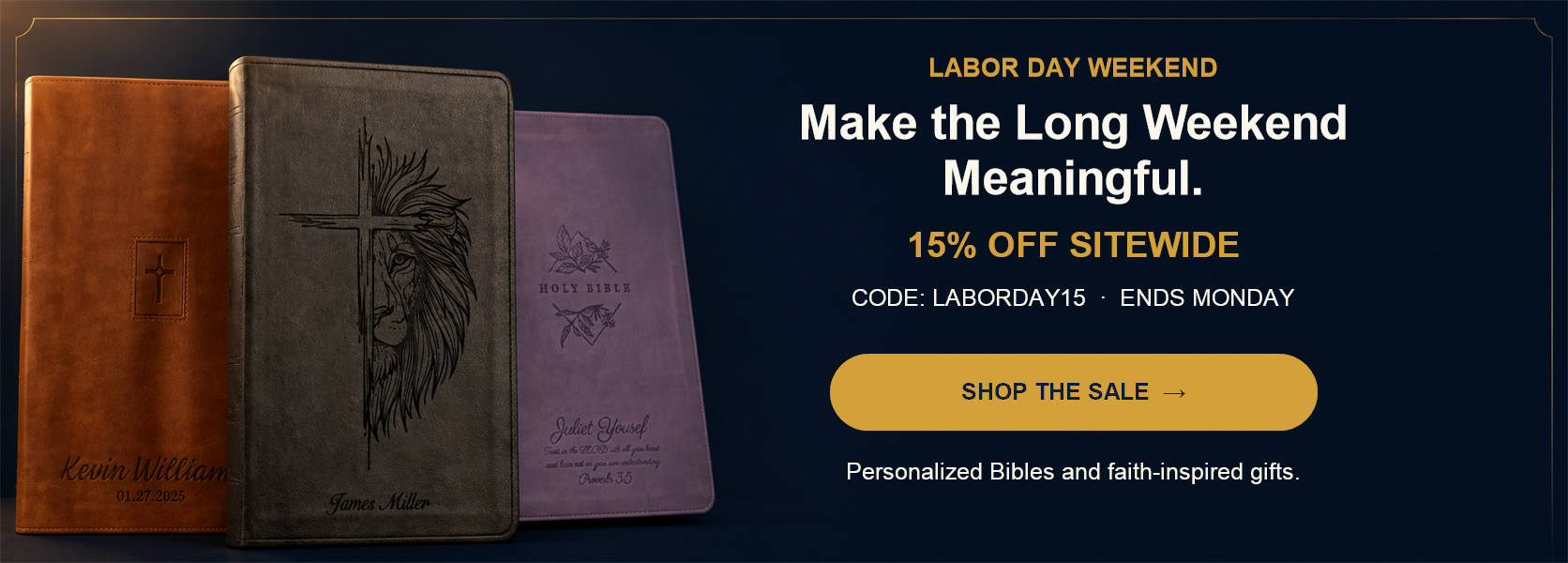Labor Day Weekend: 15% off sitewide. Use code LABORDAY15. Ends Monday.