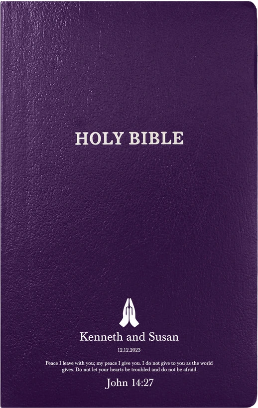 KJV Purple Standard Size Holy Bible Small Print