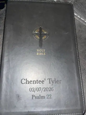 Customer Bible personalized with dates
