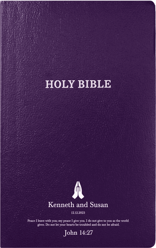 KJV Purple Standard Size Holy Bible Small Print