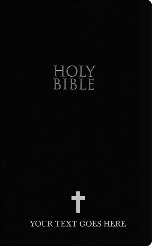 NIV Black Standard Size Holy Bible Small Print